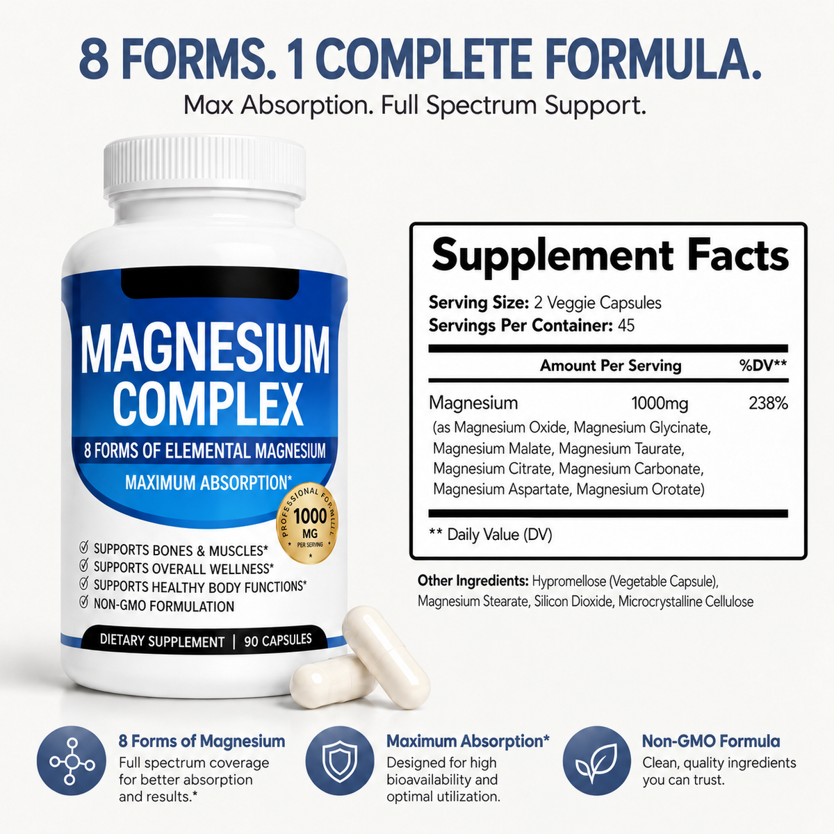 PCOS Magnesium+ | Complete Magnesium Complex