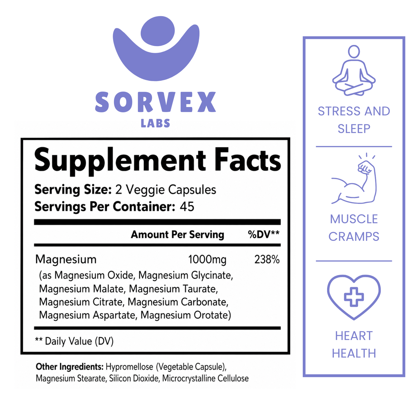 SorvexLabs 8-Pathway Magnesium Complex